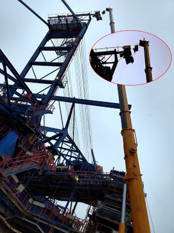 Maintenance of the chain hoist 6.3 t, 43 m